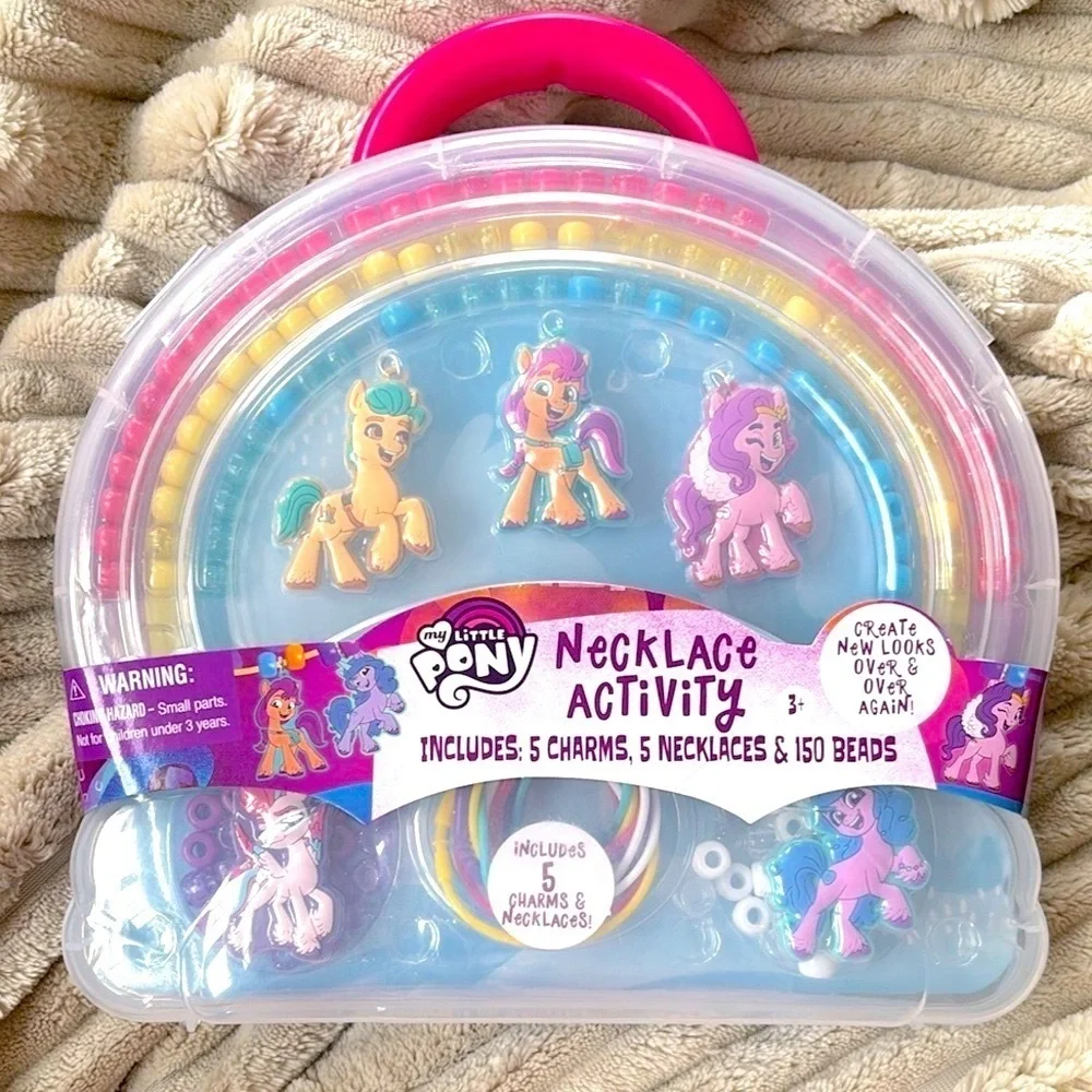 Brand New My Little Pony Charm Necklace Jewelry Beads Craft Activity Kit Toy